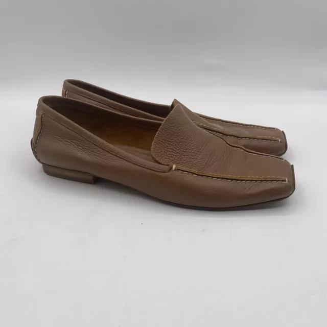 Kate Spade Carima Brown Leather Flats Loafers Shoes Womens Size 8 (33)