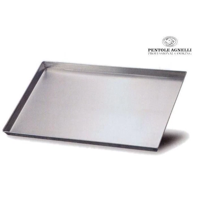 Agnelli Agnelli Teglia Rettangolare Bassa Per Pizza In Alluminio 50x35x3