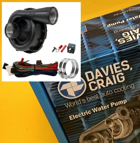 Davies Craig 8065 150LPM Electric water pump kit Alloy EWP150 Black 3 Yr Wty
