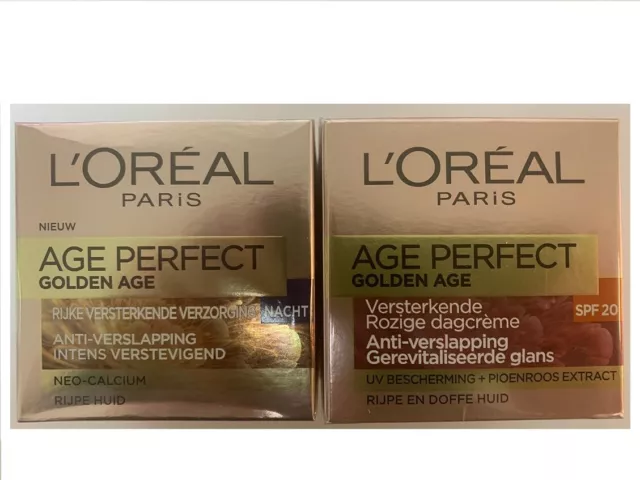 Loreal L`oreal Golden Age Perfect Tagescreme & Nachtpflege  2x 50ml