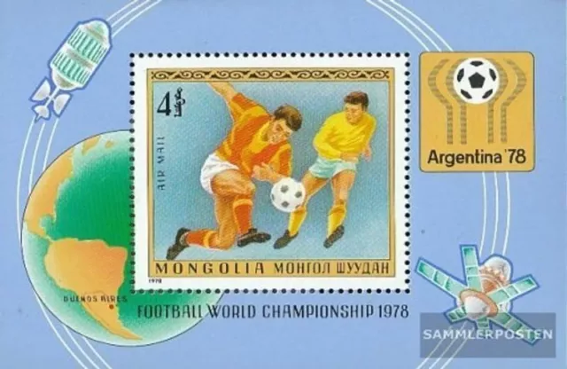 Mongolei Block53 (kompl.Ausg.) postfrisch 1978 Fußball-WM ´78, Argentinien