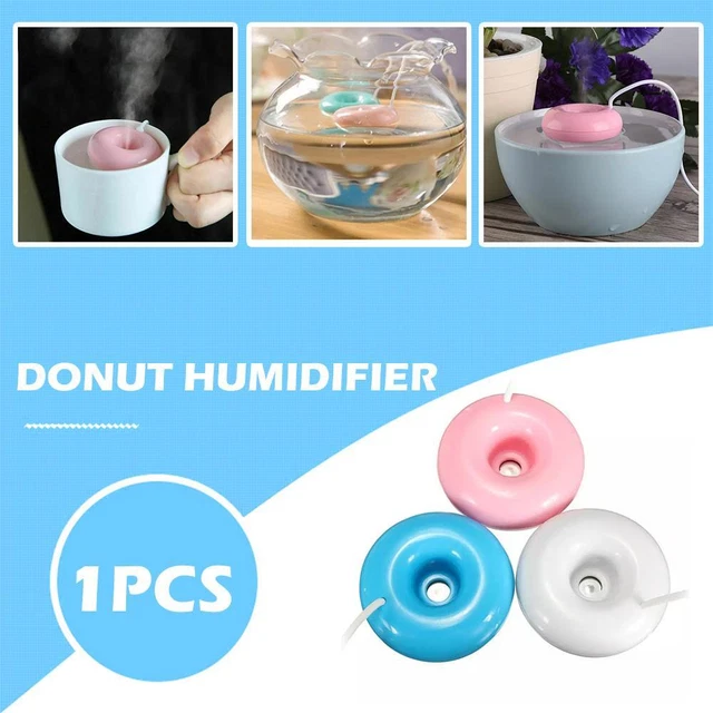 Mini USB Donut Humidifier Float Ultrasonic Mist Makers Aroma Diffuser Home E3X7