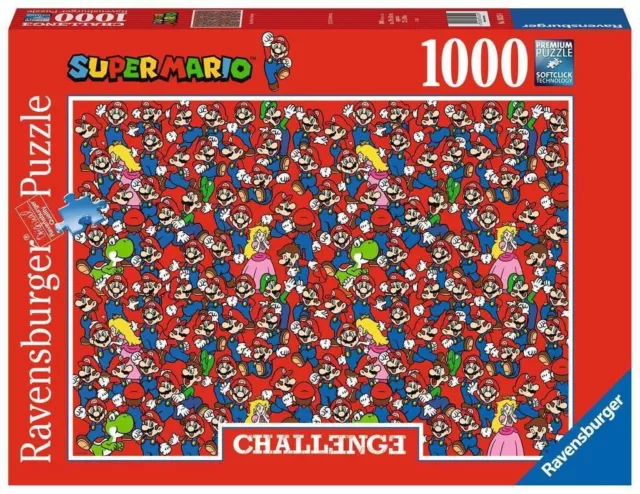 Ravensburger Super Mario Challenge Puzzle - 1000 Piece Jigsaw Puzzles for Adults