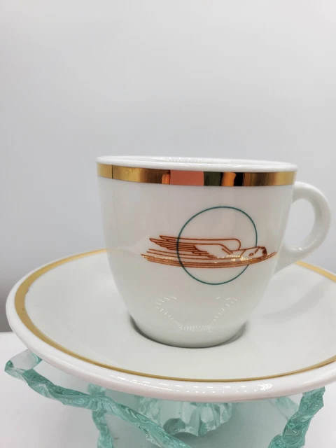 Union Pacific Railroad Winged Streamliner Demitasse Set Sterling China 2