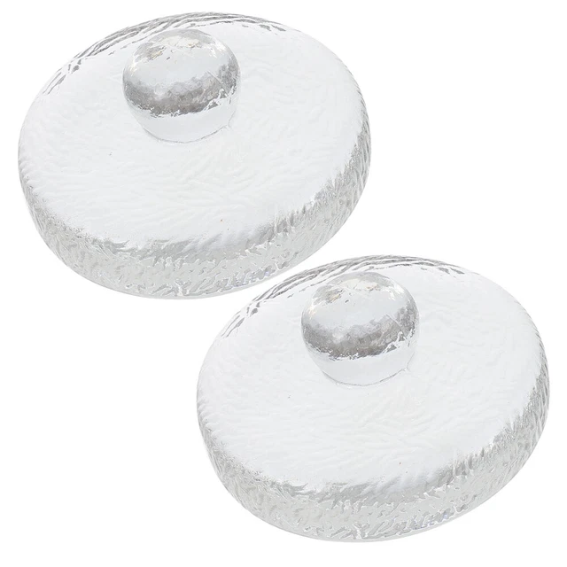 2pcs Fermentation Poids en verre avec poignée pour pots à bouche large