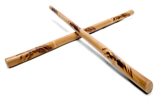 thumbnail image 2 of 2 Filipino Burned Escrima Kali Arnis Rattan Sticks – Doce Pares Style 26-inch THICK 2 of 6