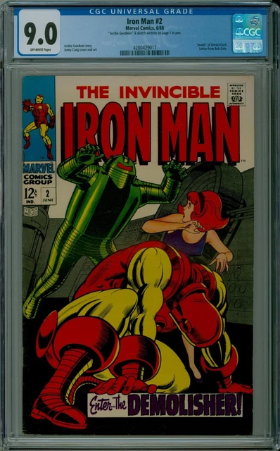 Iron Man #2 CGC 9.0 VF/NM very fine near mint Marvel comics 4280429017