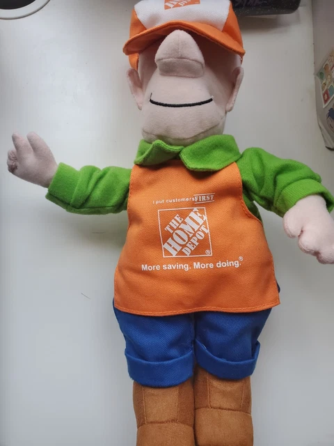 ヴィンテージ The   ホームデポ プラッシュ人形 VINTAGE HOME DEPOT Homer D Poe 15” Plush Doll $40.00 - PicClick CA