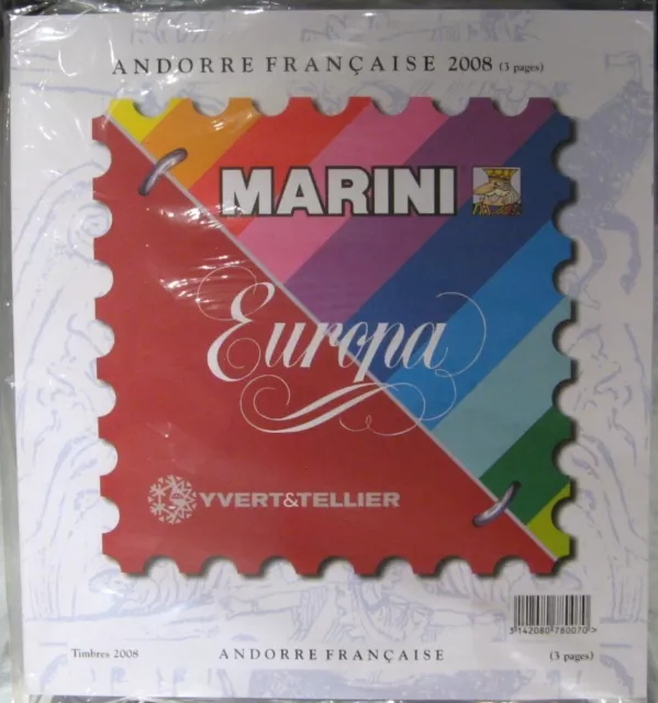 Yvert et Tellier - JEU ANDORRE FRANCAIS S.C 2008 (Jeu à Bandes)