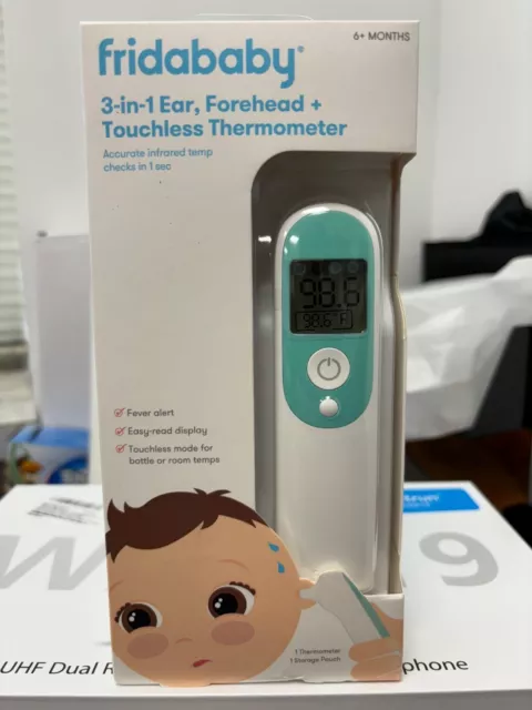 Frida Baby Infrared Thermometer 3-In-1 Ear Forehead Touchless Babies & Toddlers