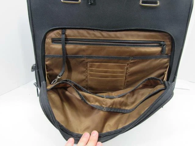 Tumi Tech Black Rolling Briefcase Carry-On Nylon Bag Used Model 56602D 2