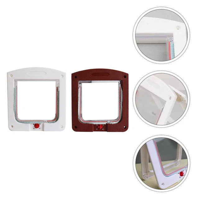 2 piezas Home Gato Puertas Mascota Puerta Perros Pequeños Gato Puertas Novela Mascota
