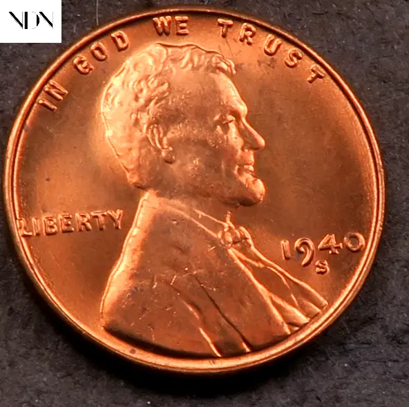 1940-S Lincoln Wheat Penny Cent - Gem BU Red