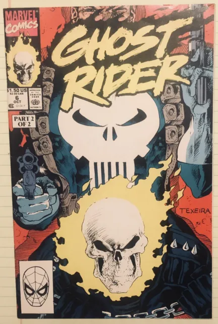 Marvel Comics Ghost Rider #6, Oct 1990. Part 2 Of 2.
