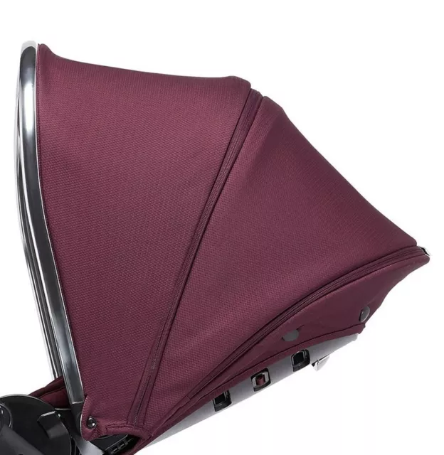 MAMAS Papas OCARRO MULBERRY CHROME RIMMED HOOD also fits