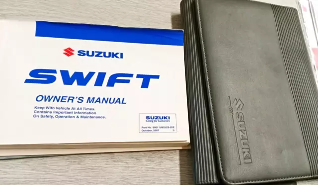 SUZUKI SWIFT OWNERS HANDBOOK MANUAL  WALLET  Print 2007 Ref534