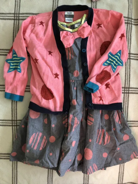 Set cardigan abito da bambina Mamas and Papas 2-3 anni