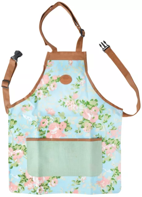 Esschert Design Garten Schürze Rosen Floral Leder Druck Lang Werkzeug Taschen