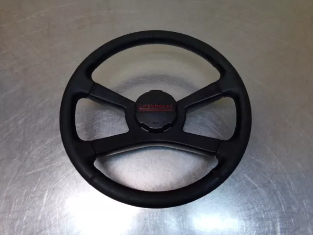 Chevrolet GMC Silverado C/K Chevy Black Leather  Steering Wheel 88-94