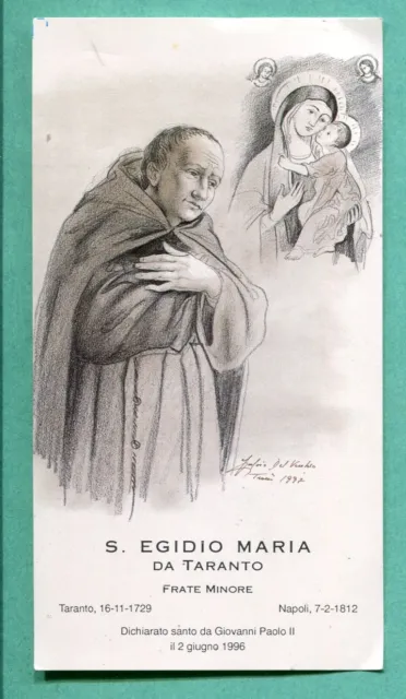 S. Egidio Maria Da Taranto Ricordo Peregrinatio A Molfetta 1997
