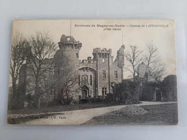 Cpa 60 / Lattainville Chateau / Magny En Vexin Surroundings