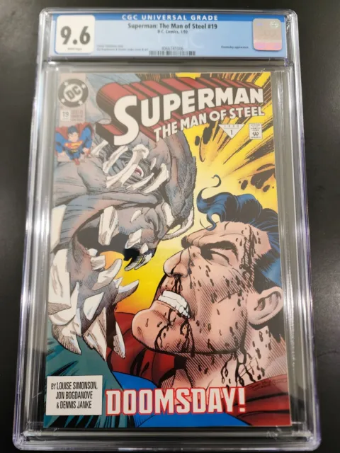 Superman Man Of Steel #19 CGC 9.6; Death Of Superman, 1993 DC Comics