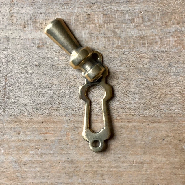 Antique Beehive Escutcheon Keyhole Brass Vintage Door Hardware Victorian Old