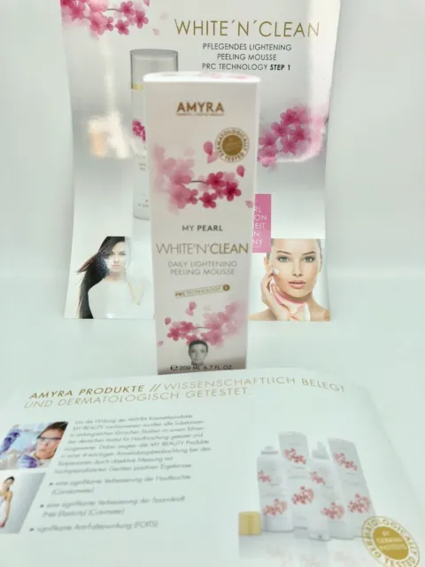 Amyra White` N Clean - Peelingmousse 200 ML Gentle Peeling for Face and Body