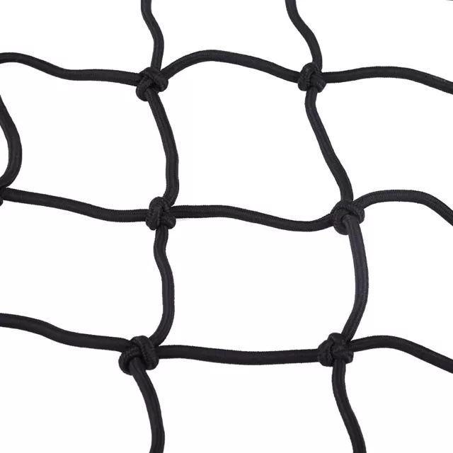 40 40cm 6 Hook Motorcycle Helmet Cargo Luggage Elastic Mesh Web Net Black