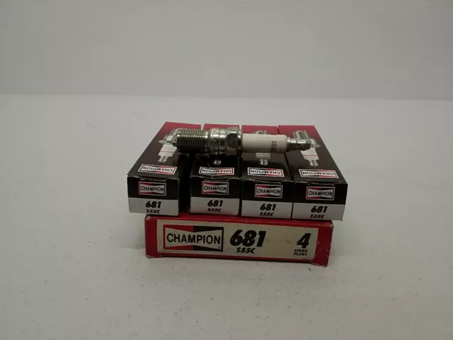 681 Champion Racing Performance Spark Plugs S55C Set of 4 Spark Plugs