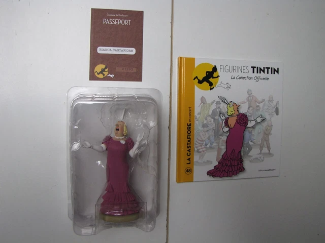 TINTIN LA COLLECTION OFFICIELLE - N°48 CASTAFIORE + livret + passeport