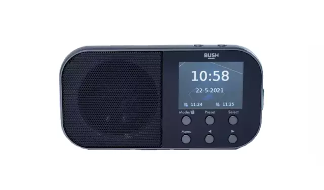 Bush Handheld FM/DAB+ LCD Color Display Radio - Black 9381689 R