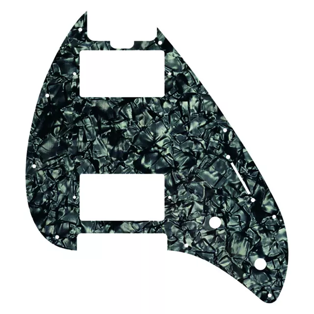 Cusotm Parts For Musicman Silhouette Special HH PAF Guitar Pickguard,Black Pearl