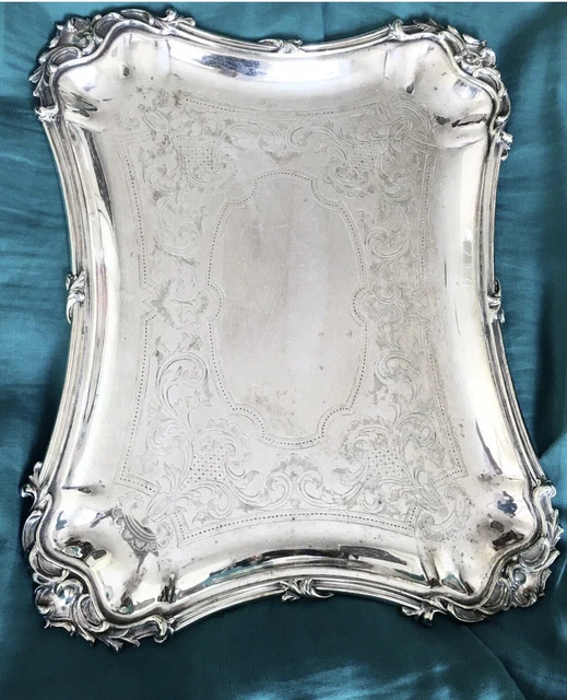 Antico vassoio placcato argento