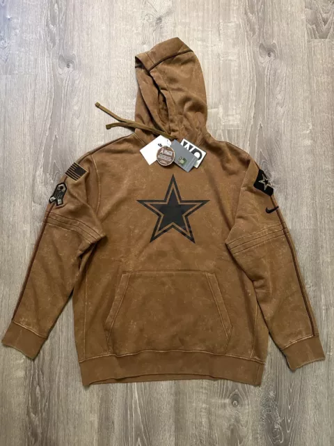 dallas cowboys nike 2018 nfl men's salute to service therma hoodie