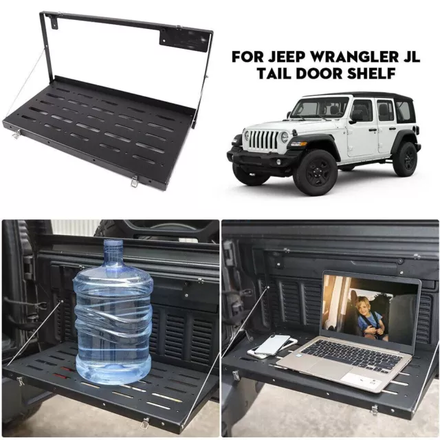 Rear Tailgate Shelf Cargo Storage Holder Bracket For Jeep Wrangler JL JLU 2018+