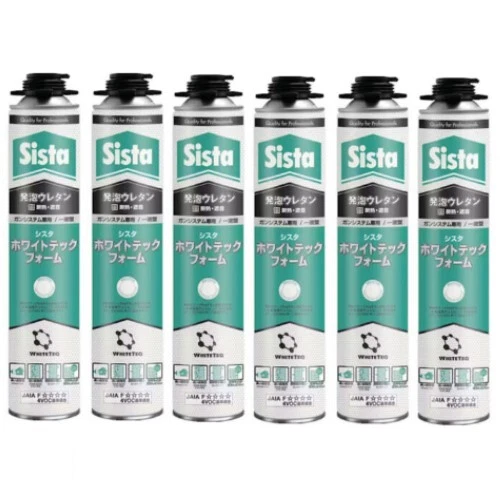 6 asas Sista espuma de PU White Teq Pro espuma de pistola espuma de montaje 750 ml