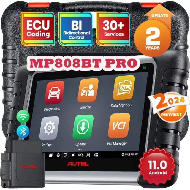 2024 Autel MaxiPRO MP808BT Pro Diagnostic Scanner Bidirectional Scan Tool