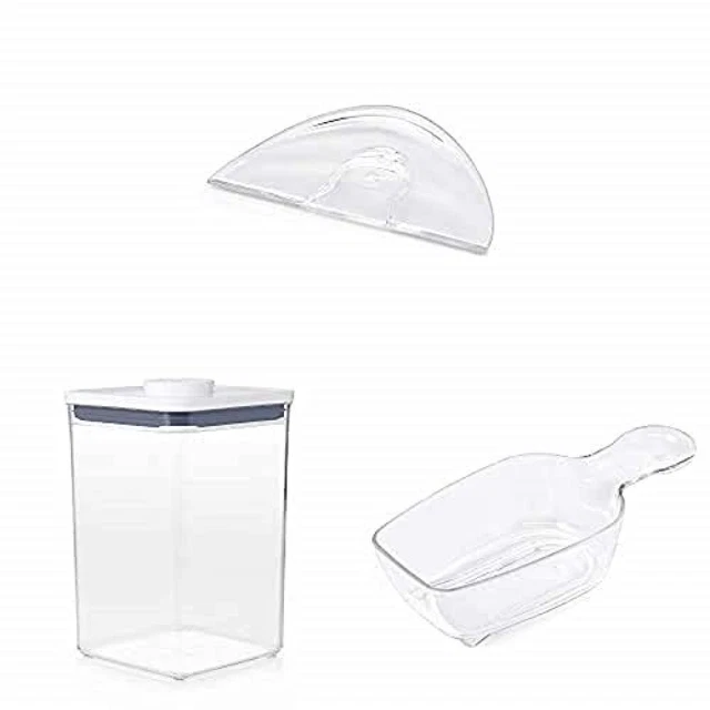 OXO Good Grips Livellatore Pop, Transparente, Taglia Unica + Contenitore Pop 4.2