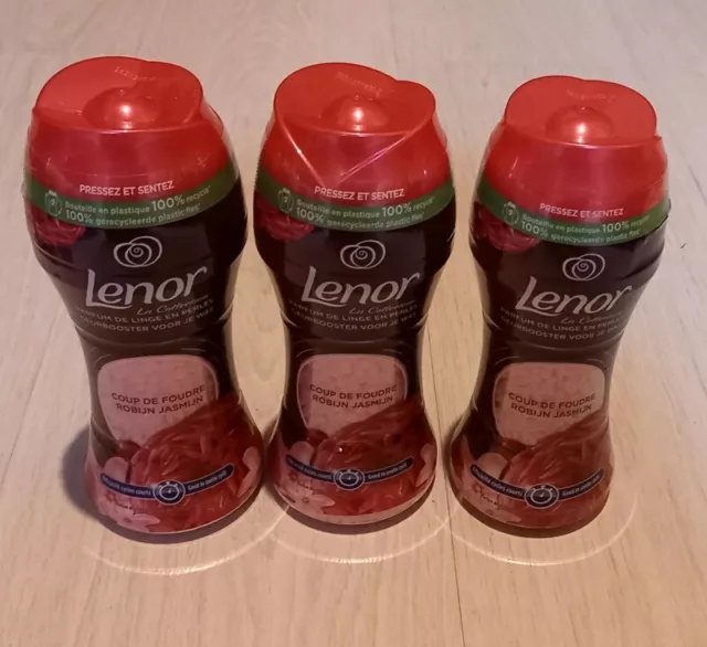 LOT DE 3 - LENOR - Parfum de linge en perles souffle précieux