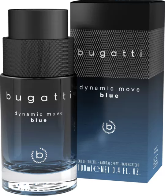 Bugatti Dynamic Move blue Eau de Toilette 100ml neu OVP (Grundpreis 285,00€/L)