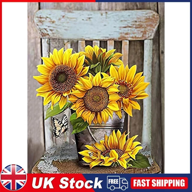Diamond Painting Sunflower Full Round Drill Picture of Rhinestone DIY Drawing