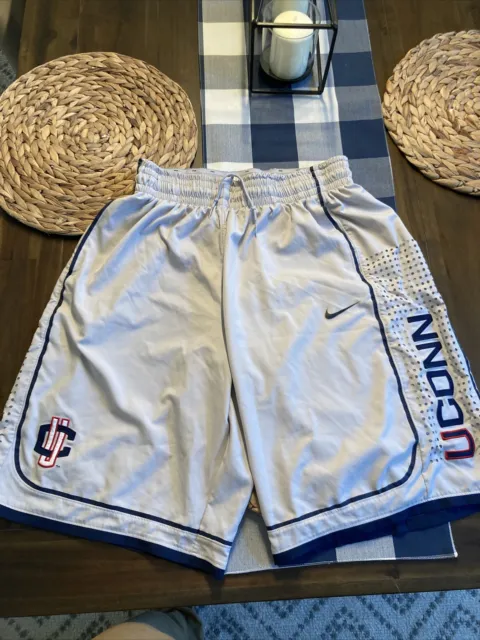 UConn Huskies Dry Fit Authentic Basketball Shorts XL