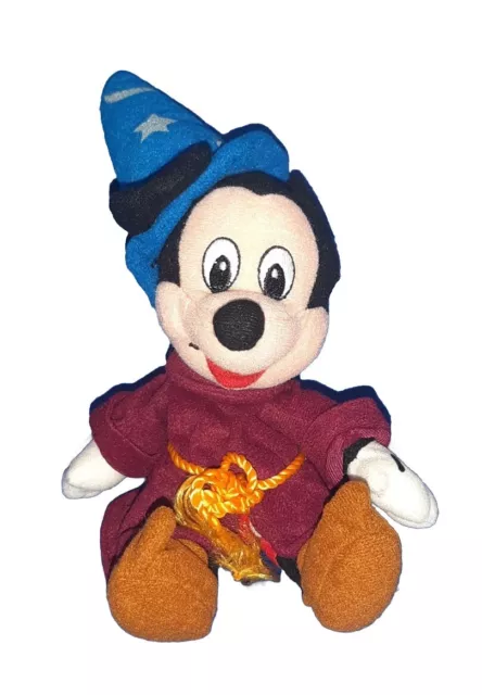 SORCERER MICKEY MOUSE FANTASIA DISNEY STORE PLUSH 25Cm Topolino Peluche Pupazzo