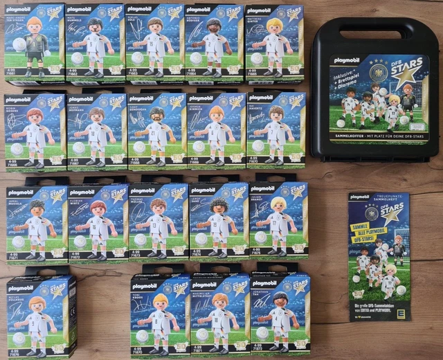 PLAYMOBIL EDEKA DFB Stars EM 2024 Komplettset 19 Spieler Koffer Heft NEU OVP EUR 119,99