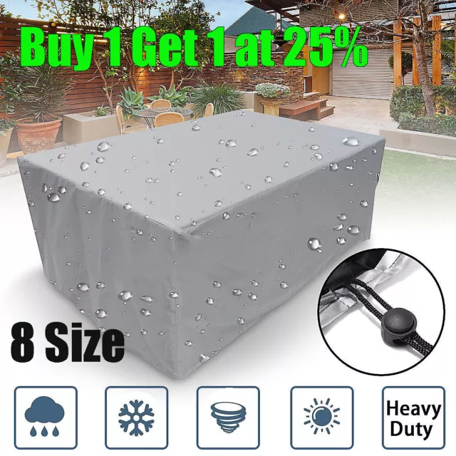 Large Waterproof Garden Patio Furniture Cover Covers Rattan Table Outdoor Dust