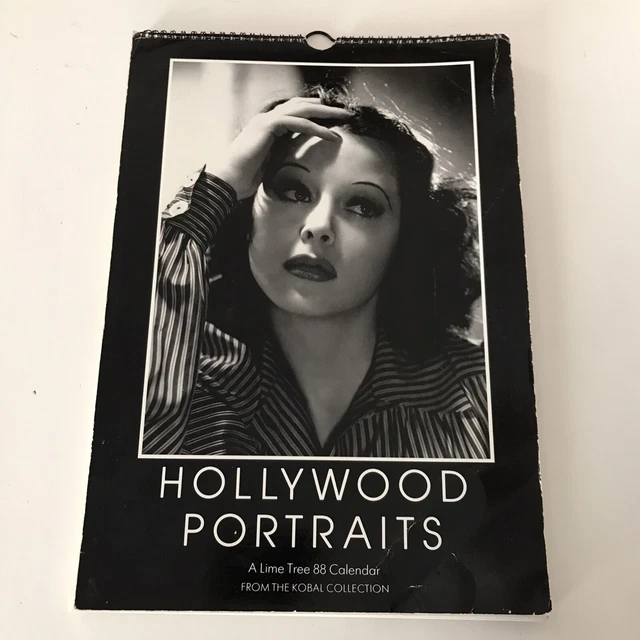 VINTAGE HOLLYWOOD ICON Portraits Calendar 1988 Black & White Classic