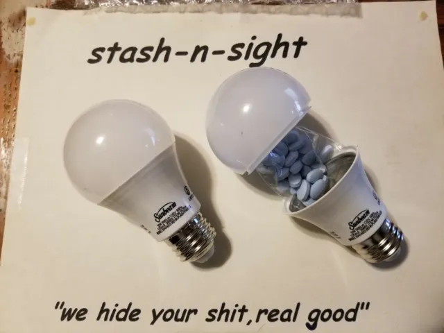 Light bulb Secret Hiding Spot- Diversion Safe Stash Can Hide Valuables! 3
