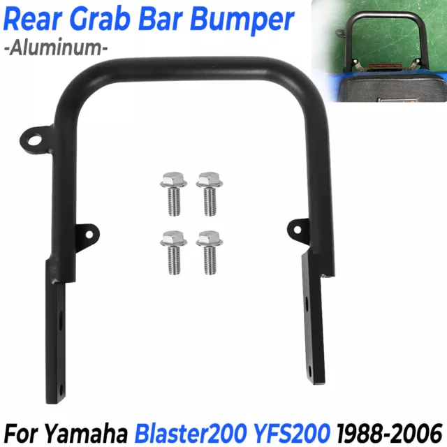 For Yamaha Blaster200 YFS200 1988-2006 ATV Grab Bar Rear Bumper Aluminum Black