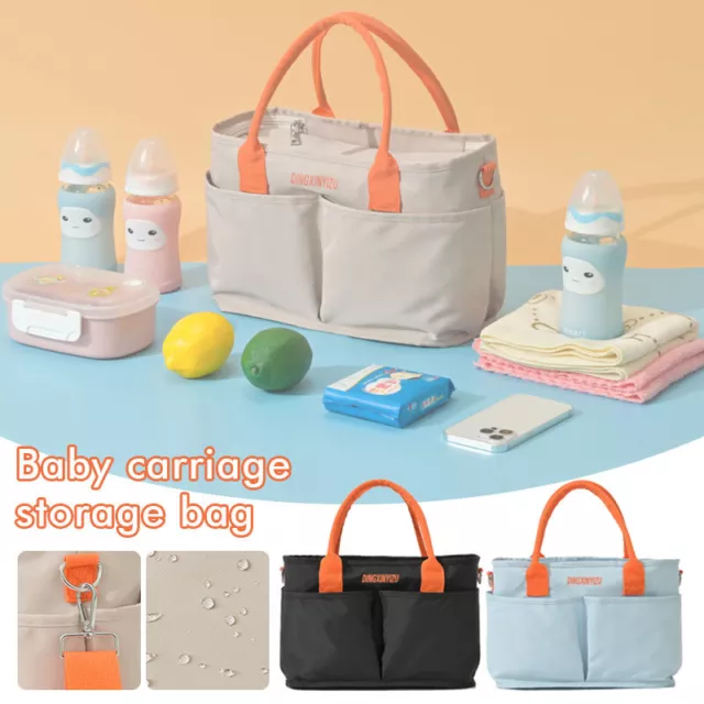 Mummy Storage Bag Organiser Baby Cup Holder Buggy Stroller Pram Pushchair Bag